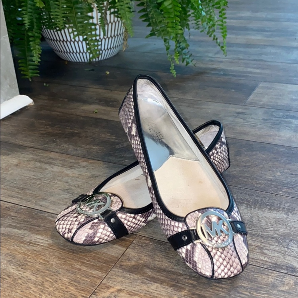 Michael Kors snakeskin flats